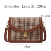 Sacs de soirée Plaid PU Cuir Bandoulière Pour Femmes 2023 Luxe Vintage Épaule Messenger Petit Sac Femme Tendance Voyage Sacs À Main Bourse