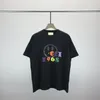 メンズプラスティーポロスストリートトレンドショートスリーブメンズTシャツハイストリートシャツユニセックスTシャツラウンドネックレタープリント学生スウェットシャツQ1566