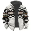 Herren Hoodies Sweatshirts Herren Tribal Graphic Casual 3D Hoodie Jacke Urlaub Ausgehen Winter Sweatshirt Herrenbekleidung Y2k Tops Streetwear 231206