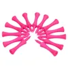 Golf tees 100pcs60mm plastik pembe golf kale top tees golför kulübü pratiği aksesuar sporları 231207