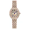 Montres-bracelets UTHAI L95 Montre Femme Lumière De Luxe Rétro En Forme De Baril Numérique Diamant Incrusté Étanche Dames Mode Quartz Horloge Montres