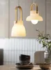 Hanglampen Wit Glazen Kroonluchter Modern Houten Restaurant Klein Huis Licht Keuken Bar Nachtkastje Binnenverlichting Apparaten