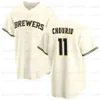 11 Jackson Chourio Brewers Jerseys Milwaukee Christian Yelich Garrett Mitchell Sal Frelick William Contreras Owen Miller Corbin Burnes Vinny Capra Brice Turang