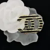 GG Designer Gold Pin Broches Accesorios de joyería de moda Broche Diamond Fiesta de bodas Regalo
