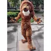 Costume da mascotte di Halloween leone forte Formato adulto Cartone animato Personaggio a tema Anime Carnevale Uomo Donna Abito Natale Fancy Performance Party Dress