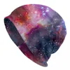 Bérets Coloré Ciel Imprimer Bonnet Chapeaux Super Galaxy Bonnet Graphique Tricoté Chapeau Automne Mignon Hommes Femmes Gym Head Wrap Caps