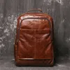 Kvällspåsar Nesitu High Quality A4 Vintage Brown Black Top Grain äkta läder 14 '' Laptop Women's Backpack Cowhide Travel Påsar M1037 231207