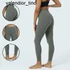 New spring summer double -sided grinding hairless naked feeling luss high -waisted nylon fitness pants running sports clothing womens Yoga pants