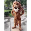 Costume da mascotte di Halloween leone forte Formato adulto Cartone animato Personaggio a tema Anime Carnevale Uomo Donna Abito Natale Fancy Performance Party Dress