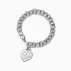 Tiffanines Designer Charm Bracelets Boucles d'oreilles pour femme Sterling Sier Love Lock incrusté de diamant plaqué or classique Bracelet bijoux cadeaux