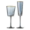 Tasses 200350ml Creative Marteau Tatouage Gobelet Or Cristal Rouge Vin Champagne Coupe Lumière De Luxe Glace Breakware Drinkware 231207