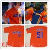 College Baseball nosi college Custom Florida Gators Stitch Baseball Jersey 1 Jacob Young 4 Jud Fabian 24 Josh Rivera 22 Cory Acton 11 Natha