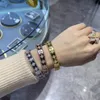Sterling Sier hochwertige große Kaleidoskop -Klee -Klee -Armband -Schmuckgeschenk für Freunde für Freunde