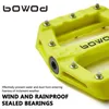 Bike Pedals BOWOD Lightweight Nylon Sealed Bearing Pedal Cycling Flat Anti-slip Bike Pedals Bicycle Pedal 9/16" BMX Bicycle Accessories 231207