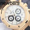 Herren Audemar Pigue Uhr Apf Factory Swiss Royal Oak Audpi Herren mechanische Armbanduhr Epic Series 26022 oder seltene Panda-Platte 18 Karat Roségold 39 mm mechanisch WNMYSD1