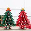 Christmas Decorations Creative DIY Wooden Xmas Tree Window Shop Mall Desktop Display Props Ornament Holiday Gifts Merry Christmas Decoration Ornaments 231207