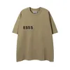 22ss Designer Tide T Shirts Carta en el pecho Estampado laminado Manga corta High Street Camiseta informal suelta de gran tamaño Tops 100% algodón puro para hombres y mujeres