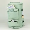 Duffel väskor resväska nylon sport axel stor kapacitet bagage handväska med våta torra fickor skonfack ryggsäck