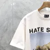 Spring Trend Street Fashion Męska okrągła karta drukowana T-shirt luźne wakacje bawełniane krótko-rękawowe koszulka plażowa