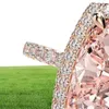 Elsieunee 18K Gül Altın Renk Morganite Elmas Yüzükler Kadınlar İçin Katı 925 STERLING Gümüş Alyans Moda Güzel Takı Hediyesi 24703381