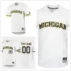 College Baseball Wears Custom Stitched Michigan Wolverines Baseball Jersey 37 Chase Allen 39 Connor O'Halloran 40 Angelo Smith 41 Christian