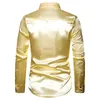 Herren-Freizeithemden, lila Pailletten-Patchwork-Seidenhemd, Herrenmode, Western-Boy-Stil, Satin-Herrenhemden, Disco-Tanz, Bühne, Abschlussball, Kostüm, 2XL 231207