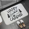 Ковер Нескользящий и моющийся кухонный коврик Happy Campers Балкон Прихожая Пол Ванна Абсорбент Коврик для ванной Молитвенные коврики Коврики 231207