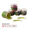 Esche Esche 60 pz 12g 6 cm Richiamo di Pesca Mini Morbido Verme Gamberetti Jerkbait Pesce Oceano Rock Bass Odore Swimbait esca Pesca 231207