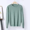 Men's Sweaters Women Ribbed Cuff Sweater Round Neck Long Sleeve O-neck Knitwear Thermal With For Warmth