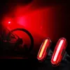 Lumières de vélo Feu arrière de cyclisme de nuit, point culminant extérieur, chargement USB, LED de montagne unique, accessoires de vélo d'avertissement 231206