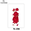 Colored Tattoo Sticker Waterproof Simulation Rose Sketching Flower Full Back