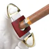 Cgaplus Zigarrenschneider aus Metall, Taschenschneider, scharfe Klinge, Zigarrenschnitt, tragbares Outdoor-Luxuszubehör für