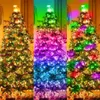 Kerstversiering 5/10/20M RGBIC Dreamcolor Fairy Lichtslinger met Smart Bluetooth App Controle Kerstboom Fairy Light Garland Decoratielamp 231207