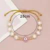 Chain Colorful Enamel Charm Bracelets Golden Beads Freshwater Pearl Bangle For Women For Daily Wear Handmade Fashion Jewelry 231204