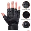 Tactical Gloves 1 Pair Sports Cycling Fitness Half Finger Men Outdoor Fans Breathable Antiskid Wear Gloves9287088 Drop Delivery Gear E Dhcjf