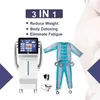 Slimmmaskin 3 i 1 Presoterapi Senaste uppgradering Vertikal Machine Body Slimming Air Pressure Suit långt infraröd uppvärmningsdetox Lymfatisk DR