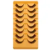 Reusable Natural False Eyelashes - Wispy Cat Eye Lashes with Cross Fluffy Design for a Natural and Elegant Look