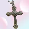 Nowa luksusowa biżuteria Choucong 925 Srebrna Pave White Topaz CZ Diamond Stones Cross Cross Wedding Weseld Women Naszyjnik dla Men4583493