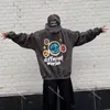 23ss planeta quebrado hoodie gráfico tee designer hoodie impresso mens y2k com capuz 3d espuma graffiti carta hip hop harajuku moletom pulôver ternos de manga longa
