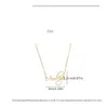 Letter Elegant English Pendant Simple Golden Clavicle Necklace