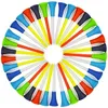 Tees Golf 100 PCS/Pack Plastic Golf Tees Multi Color 8.3cm وسادة مطاطية متينة Top Golf Ball Associory 231207