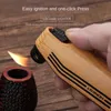 HONEST-Multi-function Tube Machine Oblique Fire Open Inflatable Lighter Smoke Knife Pressure Stick Scraper