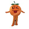 Performance Orange Mascot Costumes Cartoon Character Outfit Suit Carnival Adults Size Halloween Christmas Party Carnival Dress suits For Men Women