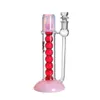 Glycerin Freezable Coil Tube bong glass water pipe build a bubbler hookahs smoking heady Oil Dab Rig Condenser Coil a Row of Freezable Balls glass bongs 15 inches