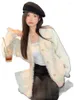 Cardigan da donna in maglia da donna, maglione, soffice tasca frontale, classico chic autunno inverno con top in maglia