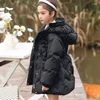 Down Coat Winter Baby Girls Thickened Hooded Warm Jacket Fashion Wearing Casual Outerwear