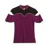 Женские футболки MadBlack, летняя европейская футболка с воротником-стойкой, сексуальные топы с открытыми плечами в стиле пэчворк, жемчуг, тонкие топы с короткими рукавами, футболкаT34430C