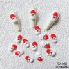 Nail Art Deco 200PS Mixed Resin Christmas Nail Art Christmas Multi-Style Decorative Nail Pip Parts UV Nail Polish Nail Mud Holiday Deco 231202