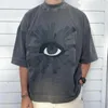 Kadın Tişörtleri Kurbağa Drift Street Giyim Moda Marka Evi Hatalar Köpük Baskı Aşırı Tesis Edilmiş Gevşek Yaz Tee Üstler Tişörtler Erkekler