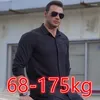 メンズカジュアルシャツ68-175kgロングスリーブシャツ特大のルーズプラスサイズのビジネス大きな男性トップス